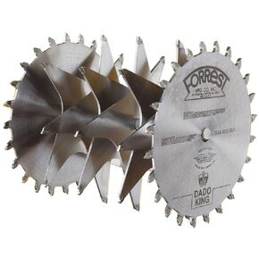 Forrest Dado King 10In Dado Blade Set With 1In Arbor