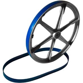 2 BLUE 18' X 1 1/4' ULTRA DUTY BAND SAW TIRES FOR 18' SAW DIY Compatible with Strength Flexibility Maintenance Replacement Rubber for Precise Cuts