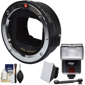 Sigma MC-11 Mount Converter (Canon EOS EF to Sony Alpha E-Mount) with Flash + Soft Box + Cleaning Kit