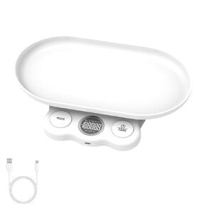 Multifunctional Scale Detachable Tray Scale Kids Weighing Scale Rechargeable Scale ABS Texture for Babies and Pet