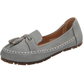 Womens Dress Shoes Flats Dressy Sandals Slip On Round Toe Casual Business Driving Walking Standing All-Day Comfort