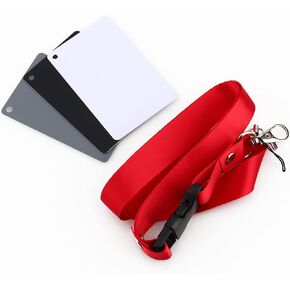 3 in 1 Balance Card Set, 18% Digital Photography Checker Color Calibration Balance Card Set for Digital Photography Video