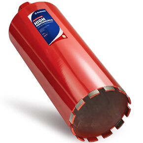 Premium 2 1/2" Wet Core Drill Bit for Hard Concrete with High-Density Diamond, Precision-Welded Segments, 1-1/4"-7 UNC x 14" Depth, Industrial Grade for Concrete Rebar, Brick, Masonry, Asphalt