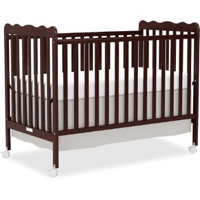 4 in 1 Convertible Baby Crib, Wooden Nursery Cribs Converts into Toddler Bed and Daybed, 3 Adjustable Base, Non-Toxic Finishes, Removable Wheels (Natural)