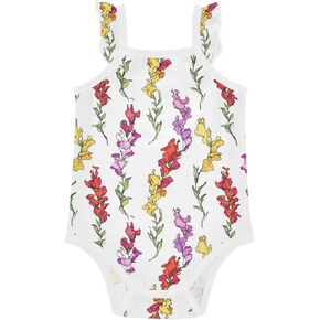 FRODOTGV Colourful Florals Child Sleeveless Baby Bodysuits Cute Soft Baby Clothes for Infant Toddlers 3M