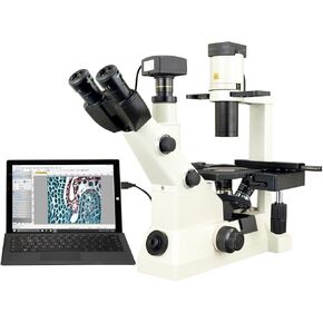 OMAX 40X-400X 18MP USB3 Super Speed Digital Trinocular Inverted Phase Contrast Compound Microscope