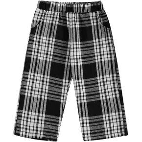 Toddler Baby Boy Girl Cotton Plaid Pants Hippie Flannel Gingham Trousers Causal Winter Fall Clothes with Pockets