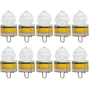 10Pcs LED Fishing Bait Light Squid Bait Deep Drop Underwater Fish Lure Lamp Multicolor