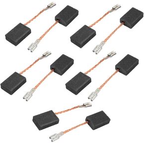 Carbon brushes,Carbon brush, 5 Pairs Electric Drill Motor Tool Carbon Brush 5 x 10 x 15mm No Spring, Gold