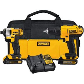 DEWALT DCK240C2R 20V MAX Cordless Lithium-Ion Drill Driver and Impact Driver Combo Kit (Renewed)