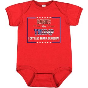 Wild Bobby Babies for Trump Political Youth Toddler Baby Creeper Boys Girls Infant Bodysuit
