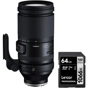 Tamron AFA057Z-700 150-500mm F/5-6.7 Di III VC VXD Lens for Nikon Z Bundle with Lexar Professional 1066x 64GB SDXC UHS-I Card Up to 160MB/s Read