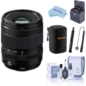 Fujifilm XF 16-50mm f/2.8-4.8 R LM WR Lens, Bundle with 58mm Filter Kit, Soft Lens Case, Cleaning Kit, Lens Pen Cleaner and Microfiber Cleaning Cloth