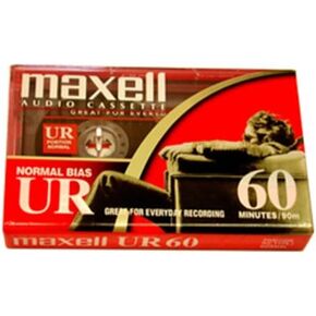 Maxell - Blank VHS Tape, Black, Cassette, 60 Min
