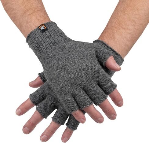 Evolution Knitwear Alpaca Knit Fingerless Gloves - Super Soft Baby Alpaca - Made in the USA - Large in Saudi Arabia