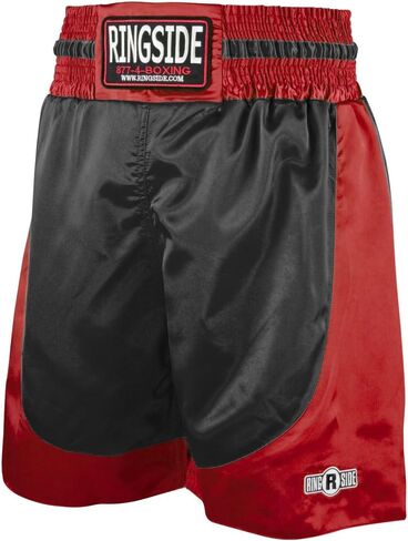 Ringside Youth Pro-Style Boxing Trunks, Red/Black, Large in Saudi Arabia