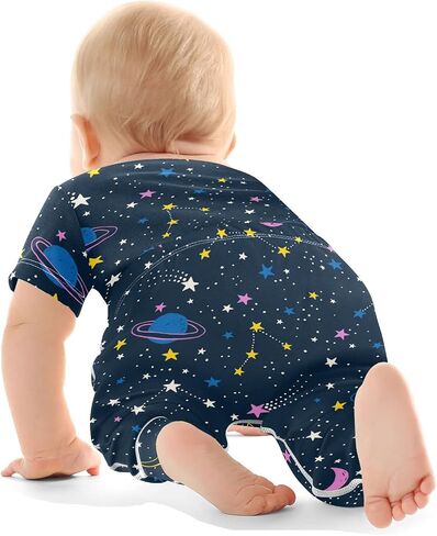 vvfelixl Baby Clothes Cute Cat Baby Bodysuits Set Unisex Short Sleeve Baby Pants Sets 0-3M in Saudi Arabia