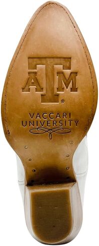 Vaccari Women's Leighton Genuine Leather NCAA League Embroidery Pointed Toe Cowgirl Boots in Saudi Arabia
