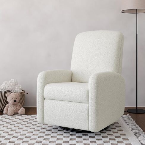 Graco Bellwood Power Recliner Swivel Glider (Dune Basketweave)-كرسي الطاقة الإلكترونية للحضانة ، يشمل ميناء شحن USB-A & USB-C ، كرسي Glider Rocking مع Recly Recly in Kuwait