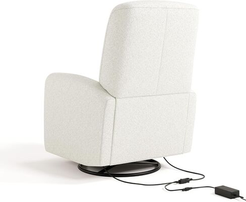 Graco Bellwood Power Recliner Swivel Glider (Dune Basketweave)-كرسي الطاقة الإلكترونية للحضانة ، يشمل ميناء شحن USB-A & USB-C ، كرسي Glider Rocking مع Recly Recly in Kuwait
