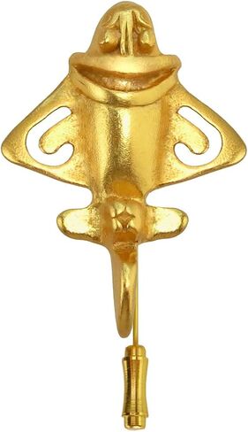Across The Puddle, Ancient Golden Jet-7 Lapel Pin | 24k GP Golden Flyer | Pre-Columbian Quimbaya Airplane Jet | Ancient Aircraft | Ancient Astronauts | Original Golden Jets Collection in Saudi Arabia