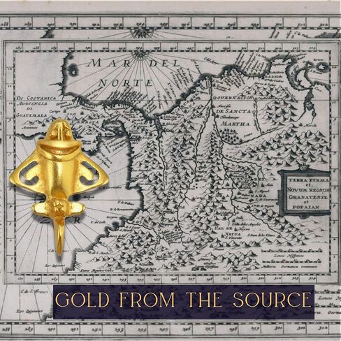 Across The Puddle, Ancient Golden Jet-7 Lapel Pin | 24k GP Golden Flyer | Pre-Columbian Quimbaya Airplane Jet | Ancient Aircraft | Ancient Astronauts | Original Golden Jets Collection in Saudi Arabia