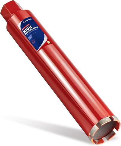 Premium 2 1/2" Wet Core Drill Bit for Hard Concrete with High-Density Diamond, Precision-Welded Segments, 1-1/4"-7 UNC x 14" Depth, Industrial Grade for Concrete Rebar, Brick, Masonry, Asphalt in Kuwait