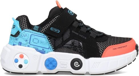Skechers Kids Boy's Gametronix Sneaker, Blue/Multi, 11 Little Kid in Saudi Arabia