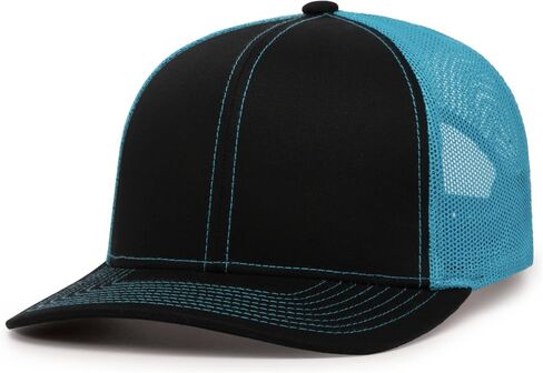 Pacific Headwear Standard Trucker Snapback Cap, Graphite in Saudi Arabia