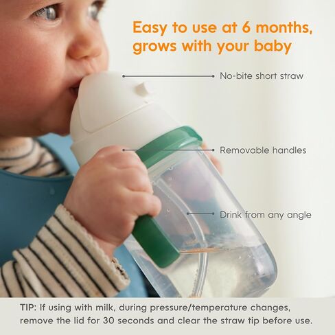 كأس تدريب قش الأطفال ، كأس Sippy Cup Proof Sippy مع قش لمدة 6-12 شهرًا ، أكواب شرب الأطفال ، أساسية للأطفال (حزمة واحدة ، أزرق) in Kuwait