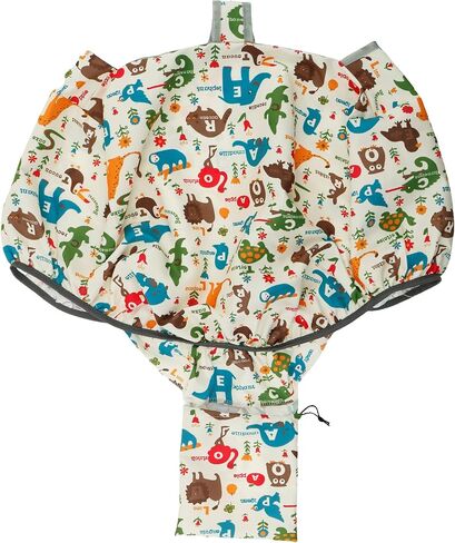 Shopping Cart Cover for Baby, Farmer’s Market Veggies Polyester Cloth Cart Cover, Cartoon Style, Fold'n Roll Style Portable with Carry Bag for Infant, Toddler, Boy or Girl (Car Pattern) in Saudi Arabia