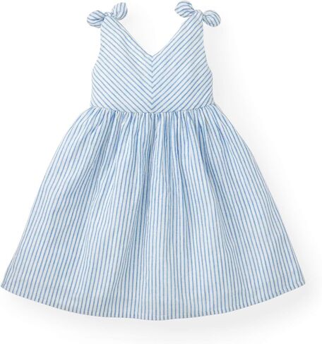 Hope & Henry Girls' Sleeveless Bow Shoulder Swing Dress in Saudi Arabia