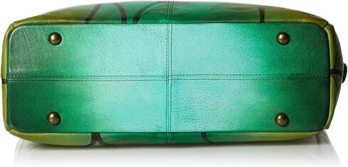 Anna by Anuschka Handpainted Leather Triple Compartment Medium Satchel, Tropical Flamingo in Saudi Arabia