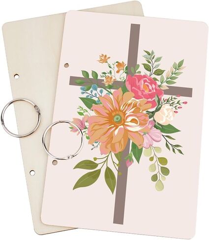 SUPERDANT Happy Moment Greeting Card Holder Organizer Bohemian Potted Plants Wooden Card Keeper Binder Birthday Cards Keeper Photo Album Cover Graduation Wedding Planner Journal Keepsake Gifts in Saudi Arabia