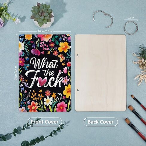 SUPERDANT Happy Moment Greeting Card Holder Organizer Bohemian Potted Plants Wooden Card Keeper Binder Birthday Cards Keeper Photo Album Cover Graduation Wedding Planner Journal Keepsake Gifts in Saudi Arabia