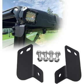 Rear Roof Pillar Roll Cage Bar Reverse LED Backup Light Pod Mounting Brackets Compatible with 2013-2020 Polaris Ranger Full Size
