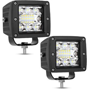 LED Light Pods, AAIWA 3 Inch Led Cube Light Bar 36W Backup Light Spot Flood Combo Off Road Driving Lights for Truck Boat RZR ATV UTE UTV