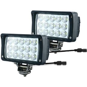 1PACK 12/24 Volt Led Work Lights,6.3IN LED Foglight Rectangular 45W 5500LM Bright Flood Offroad Light Led Pods Waterproof for Truck,Tractor,ATV, SUV, UTV