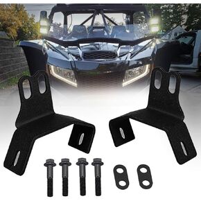 A-Pillar Roll Bar Dual Led Working Pod Lights Mounting Brackets Compatible with 2014-2019 Polaris RZR XP 1000 & 2015-2019 RZR 900