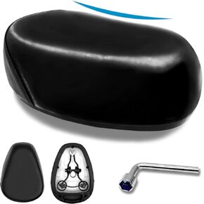 Electric Scooter Seat Cushion Comfortable Bike Seats Memory Foam Sweat Proof Electric Scooter Waterproof Saddle with Dual Shock Absorbing Replacement for Electric Bike Tricycle