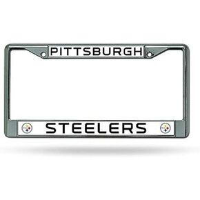 Rico Industries NFL Unisex-Adult Chrome License Plate Frame