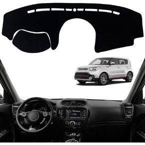 Dashboard Dash Board Cover Mat Pad Carpet Non-Slip Custom Compatible with Kia Soul 2014-2019 Protector Sun Shield