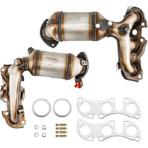 قطعتان من المحول الحفاز لـ ES300 2002 2003 3.0L طقم المحولات الحفازة مناسب تمامًا لاستبدال السيارات OEM #16466، 16465، 17140-20080، 25052-20170 (متوافق مع وكالة حماية البيئة) in Saudi Arabia