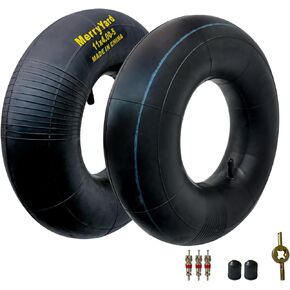 2-Pack of 4.10/3.50-5" Inner Tubes,TR13 Straight Valve Stem,High air tightness，Heavy Duty Replacement for Lawn Mower,Hand Truck,Wheelbarrows,Mowers,Utility Wagon,11×4.00/4.50-5 11x4.00-5 11x4.50-5