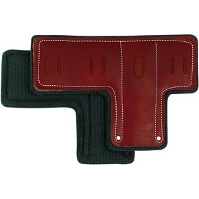 Weaver Leather Arborist T Shaped Climber Pads with Felt Liner , Brown/Black