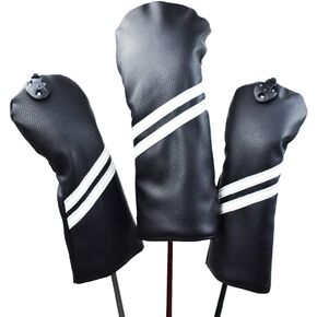Golf Club Headcovers Numbered 1, 3, & 5, Fits Oversized Drivers and Fairway HeadCovers Fits 460cc Drivers