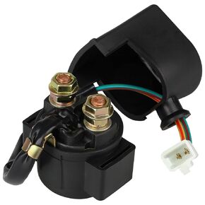 Starter Solenoid Relay for 4-Stroke GY6 50cc 70cc 90cc 100cc 110cc 125cc 250cc ATV, Dirt Bike, Go-Kart, Pocket Bike, Chopper, Scooter,Taotao Roketa Sunl Baja Kazuma Sunl Meerkat Coolster