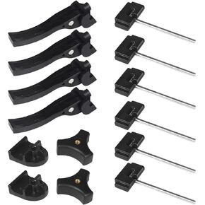 مجموعة استبدال غطاء Tonneau العالمي لأغطية سرير الشاحنة الصلبة ثلاثية الطي، بما في ذلك مشابك غطاء Tonneau، صامولة ماسية، ومسمار على شكل حرف T in Kuwait