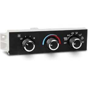 599-217 Heater A/C Control Switch, Air Conditioning Climate Control Module Panel for 1996-2020 Chevrolet Express Kodiak Astro, GMC Savana Safari Topkick Replaces# 15073274,15130959,15191308