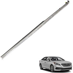 Fender Chrome Molding Trim Front Left Replacement for 2015-2017 Sonata